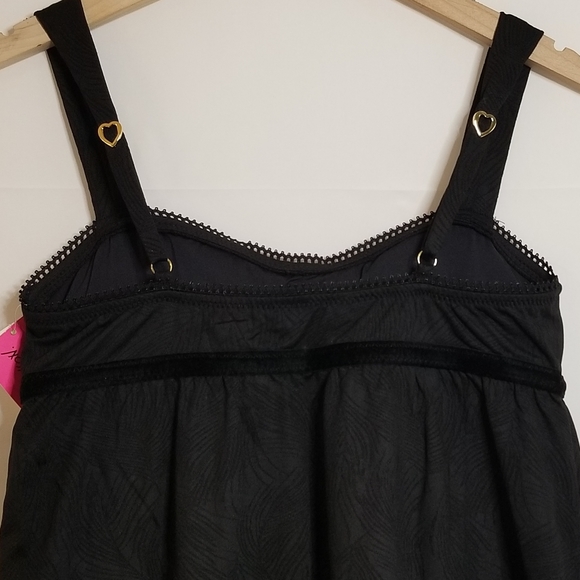 New Betsey Johnson Babydoll Dress - Jet Black - Picture 6 of 12